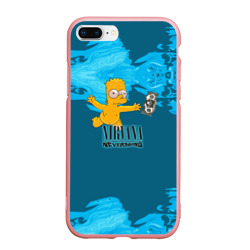 Чехол для iPhone 7Plus/8 Plus матовый Nirvana & Simpson