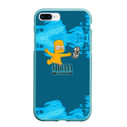 Чехол для iPhone 7Plus/8 Plus матовый Nirvana & Simpson