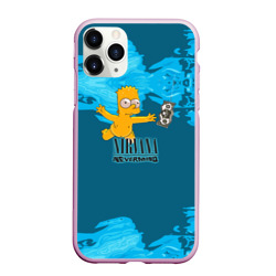 Чехол для iPhone 11 Pro матовый Nirvana & Simpson