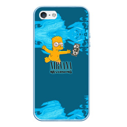 Чехол для iPhone 5/5S матовый Nirvana & Simpson