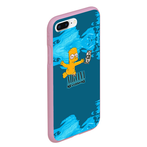 Чехол для iPhone 7Plus/8 Plus матовый Nirvana & Simpson, цвет розовый - фото 3