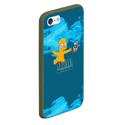 Чехол для iPhone 5/5S матовый Nirvana & Simpson - фото 2