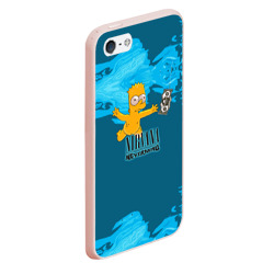 Чехол для iPhone 5/5S матовый Nirvana & Simpson - фото 2