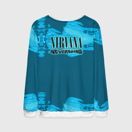 Мужской свитшот 3D Nirvana & Simpson, цвет белый - фото 2