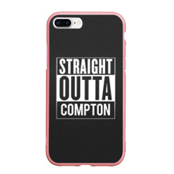 Чехол для iPhone 7Plus/8 Plus матовый Straight Outta Compton