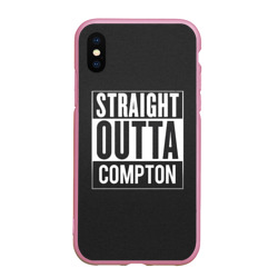 Чехол для iPhone XS Max матовый Straight Outta Compton