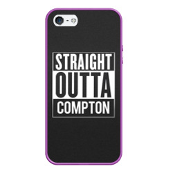 Чехол для iPhone 5/5S матовый Straight Outta Compton