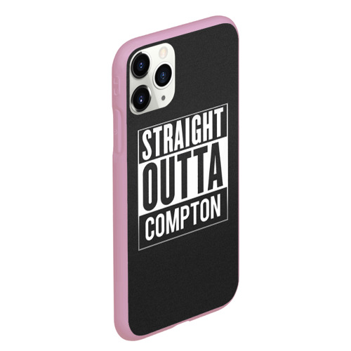 Чехол для iPhone 11 Pro Max матовый Straight Outta Compton, цвет розовый - фото 3