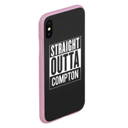 Чехол для iPhone XS Max матовый Straight Outta Compton - фото 2