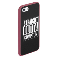 Чехол для iPhone 5/5S матовый Straight Outta Compton - фото 2