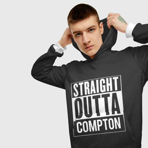 Мужская толстовка 3D Straight Outta Compton, цвет белый - фото 5