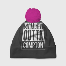 Шапка 3D c помпоном Straight Outta Compton