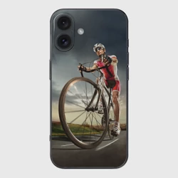 Чехол для iPhone 16 силиконовый с защитой камеры МТБ