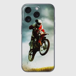 Чехол для iPhone 15 Pro Max силиконовый с защитой камеры Эндуро