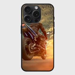 Чехол силиконовый для Apple iPhone 15 Pro Мax матовый Мото