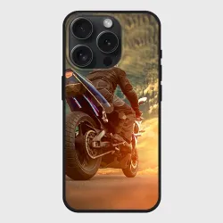 Чехол силиконовый для Apple iPhone 15 Pro матовый Мото