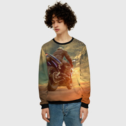 Мужской свитшот 3D Мото - фото 2