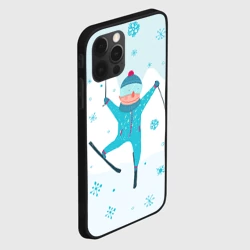 Чехол для iPhone 12 Pro Лыжник - фото 2