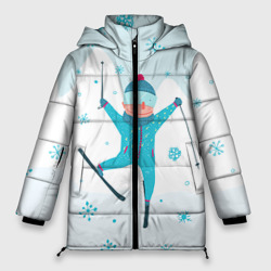Женская зимняя куртка Oversize Лыжник