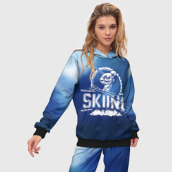 Женский костюм с толстовкой 3D Лыжный спорт - фото 2