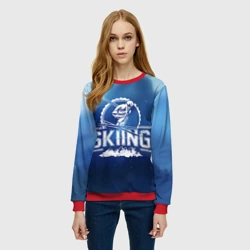 Женский свитшот 3D Лыжный спорт - фото 2
