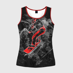 Женская майка 3D Сноубордист