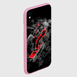 Чехол для iPhone XS Max матовый Сноубордист - фото 2