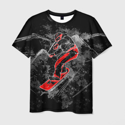 Сноубордист – Мужская футболка 3D с принтом купить со скидкой в -26%