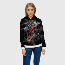 Женская толстовка 3D Сноубордист - фото 2