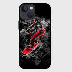 Чехол для iPhone 13 mini Сноубордист
