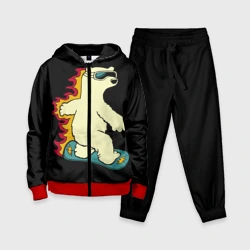 Детский костюм 3D Мишка на борде