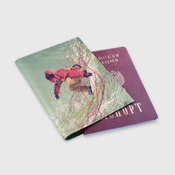 Обложка для паспорта матовая кожа Сноуборд - фото 2