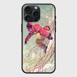 Чехол силиконовый для Apple iPhone 15 Pro Мax матовый Сноуборд