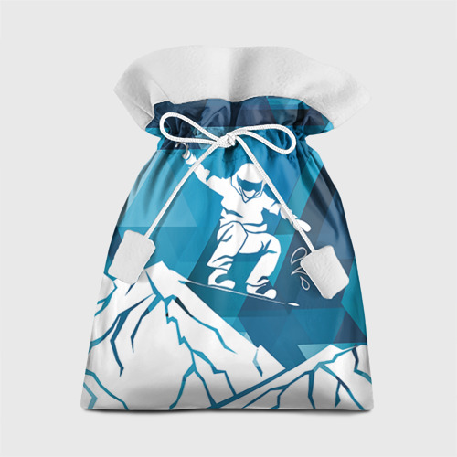 Подарочный 3D мешок Горы и сноубордист