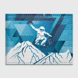 Обложка для студенческого билета Горы и сноубордист
