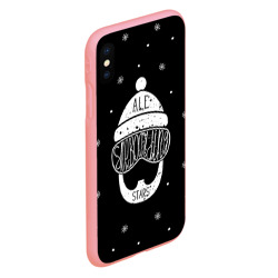 Чехол для iPhone XS Max матовый Бородатый сноубордист - фото 2
