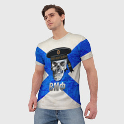 Мужская футболка 3D ВМФ - фото 2