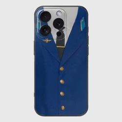 Чехол для iPhone 16 Pro силиконовый с защитой камеры Китель