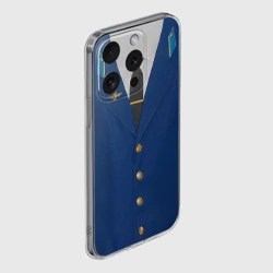 Чехол для iPhone 15 Pro силиконовый с защитой камеры Китель - фото 2