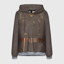 Мужская толстовка 3D Шинель советское пальто