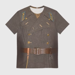 Мужская футболка 3D Шинель советское пальто