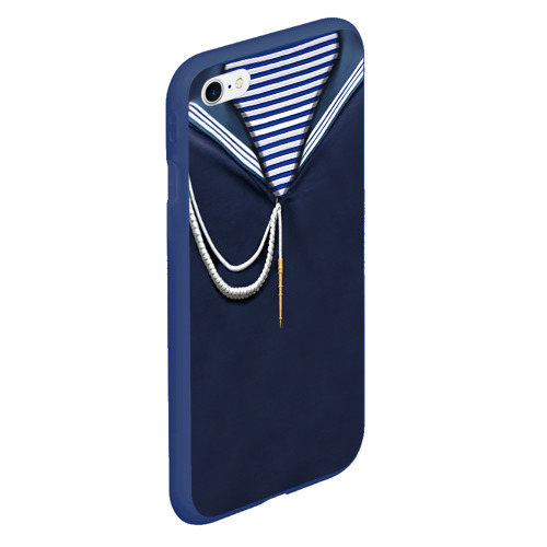 Чехол для iPhone 6Plus/6S Plus матовый Форма ВМФ, цвет темно-синий - фото 3
