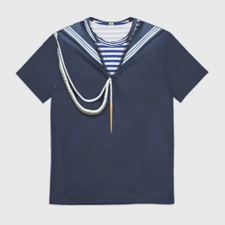 Мужская футболка 3D Форма ВМФ