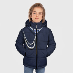 Зимняя куртка для мальчиков 3D Форма ВМФ - фото 2