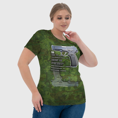 Женская футболка 3D ПЯ, цвет 3D печать - фото 6