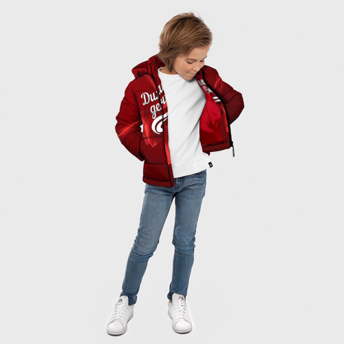 Зимняя куртка для мальчиков 3D Димкина девочка, цвет красный - фото 5