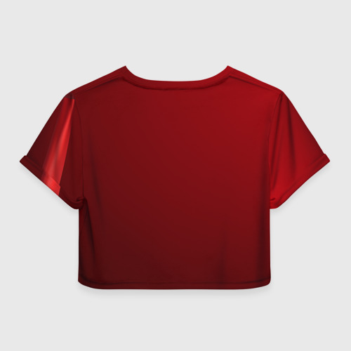 Женская футболка Crop-top 3D Ромкина девочка, цвет 3D печать - фото 2
