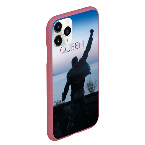 Чехол для iPhone 11 Pro Max матовый Queen, цвет малиновый - фото 3