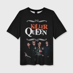 Женская футболка oversize 3D Killer Queen