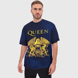 Мужская футболка oversize 3D Группа Queen - фото 2